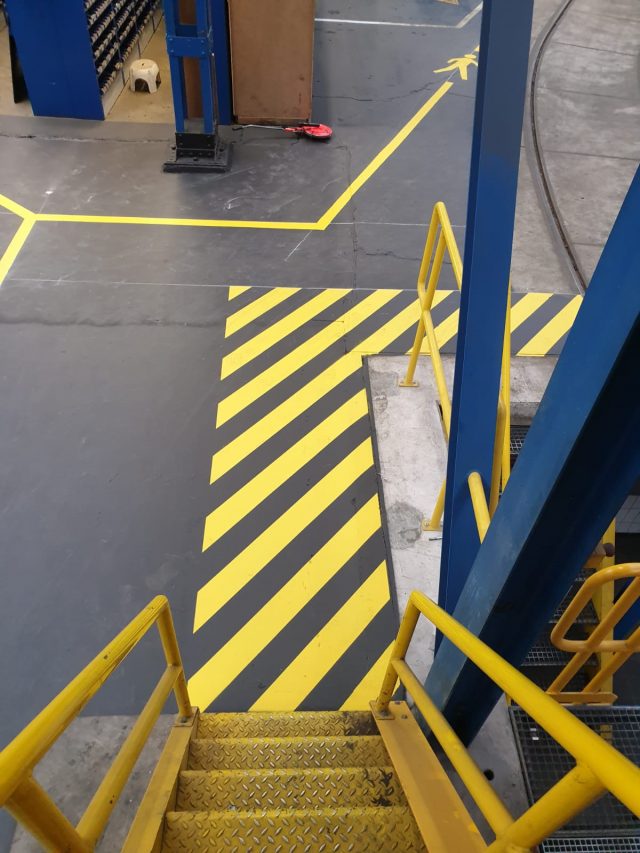 Markeringen en Belijningen Bedrijfshal Tramremise