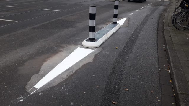 Wegmarkering West Kruiskade Rotterdam