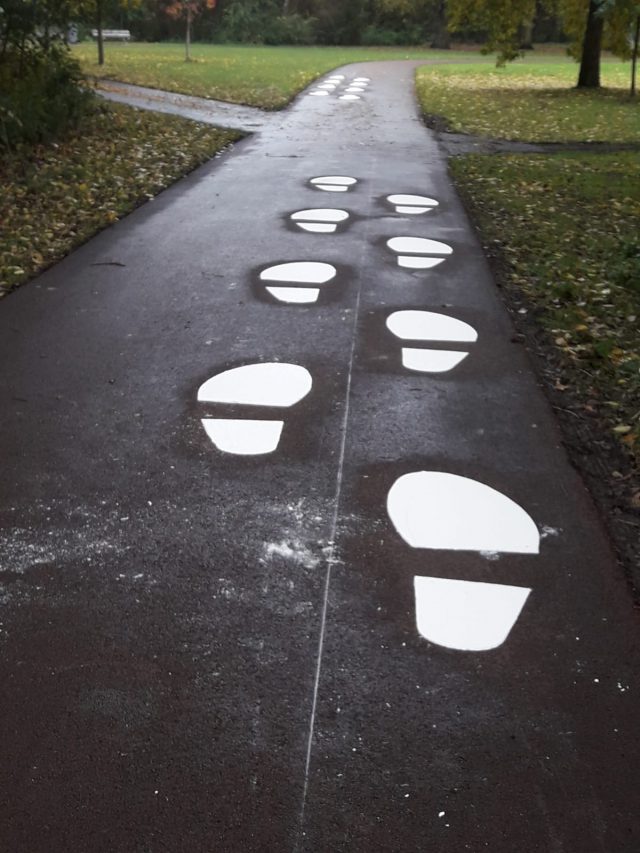 Wegmarkering Heemraadsingel Rotterdam